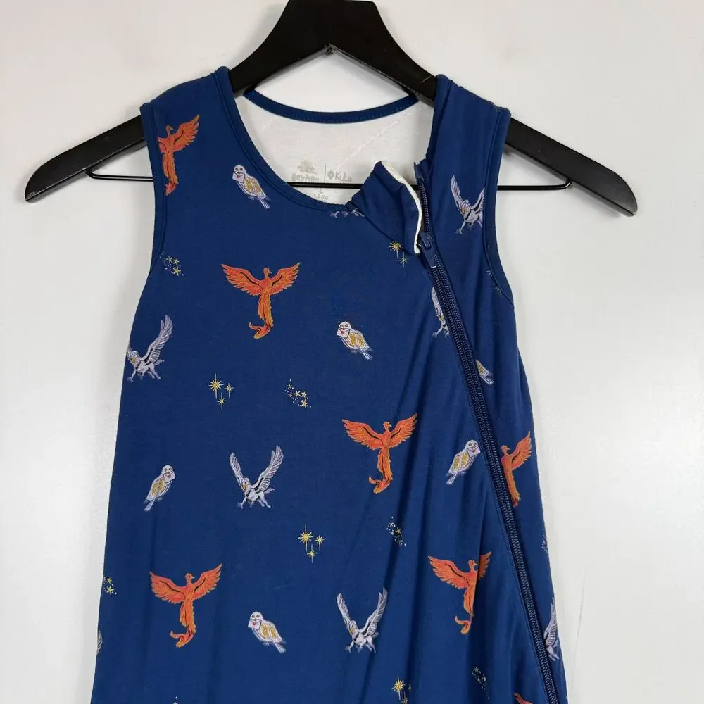 Kyte Baby Harry Potter Blue Sleep Sack In Flight Owls  - L 1.0tog 28-42lbs